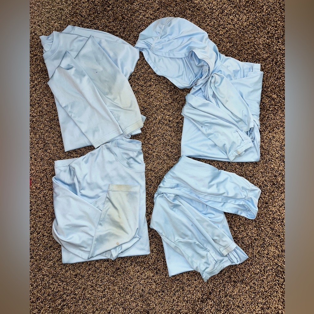 All 4 Men Light Blue Long Sleeve Top /Hoodie Lightweight